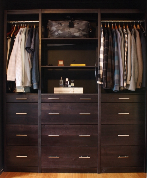 Wooden closet store system